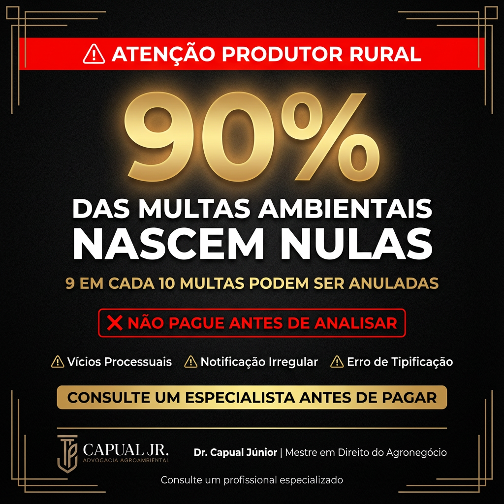90% das multas ambientais nascem nulas